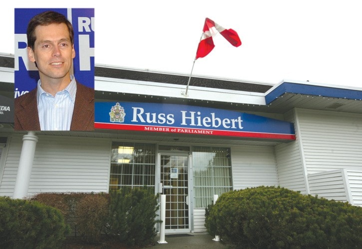 The offices of MP Russ Hiebert on 152nd Street. Photo by James Maclennan