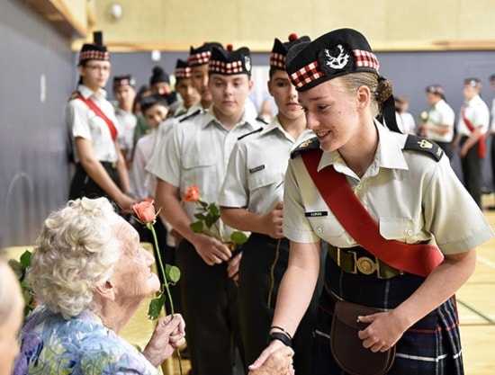 2812 Royal Canadian Army Cadets and Mrs. D. Delorme 95 birthday
