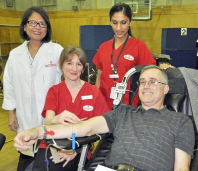 Mike Garisto - Cloverdale Blood donor clinic
