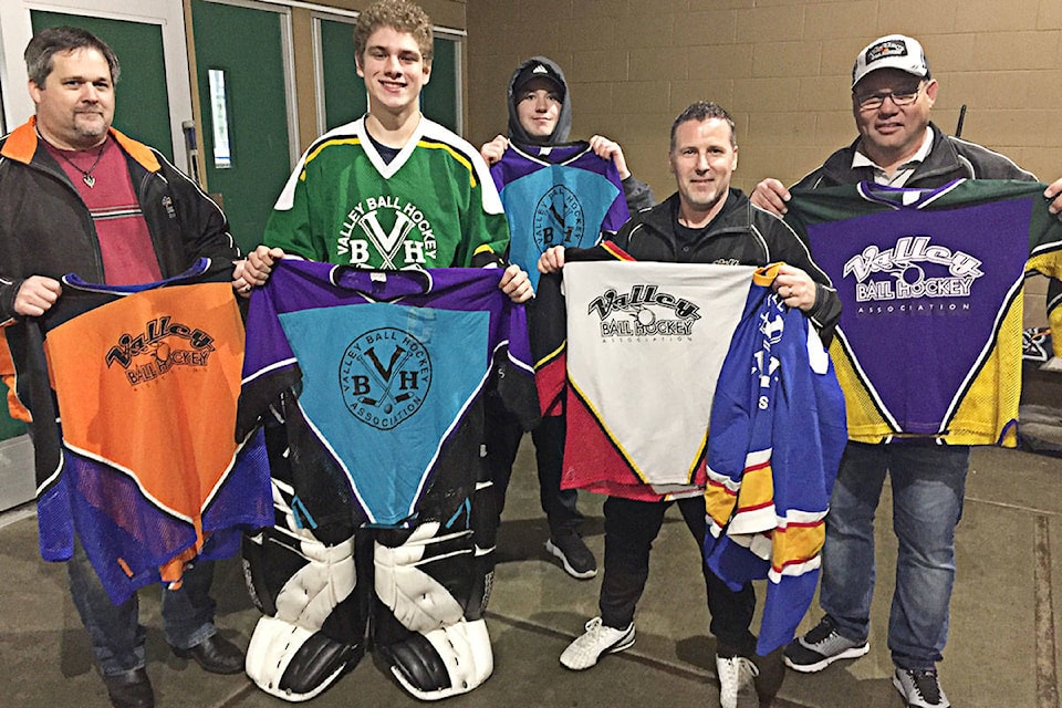 Langley based ball hockey league helps clothe Jersey Day Cloverdale Reporter
