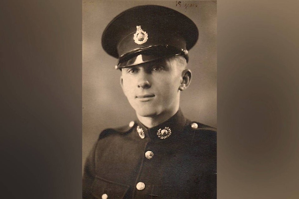 Reginald Wise is seen in 1942, shortly after he joined the Royal Marines. (Photo courtesy Reginald Wise)