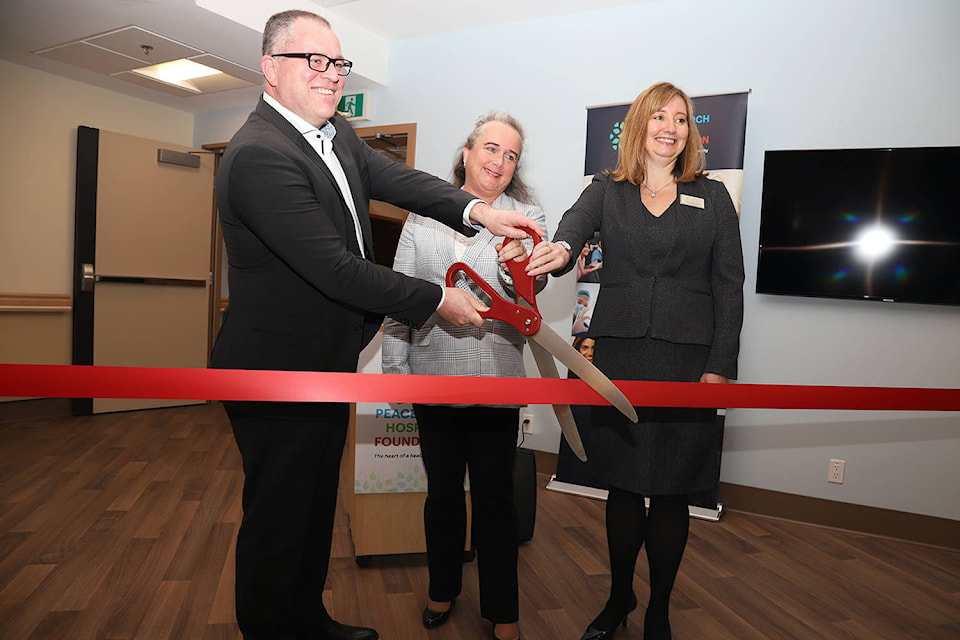 A ceremony celebrating the almost-open ‘Foundation Lodge’ was held Saturday, March 7 at the $47-million South Surrey facility. (Harv Toews photo)