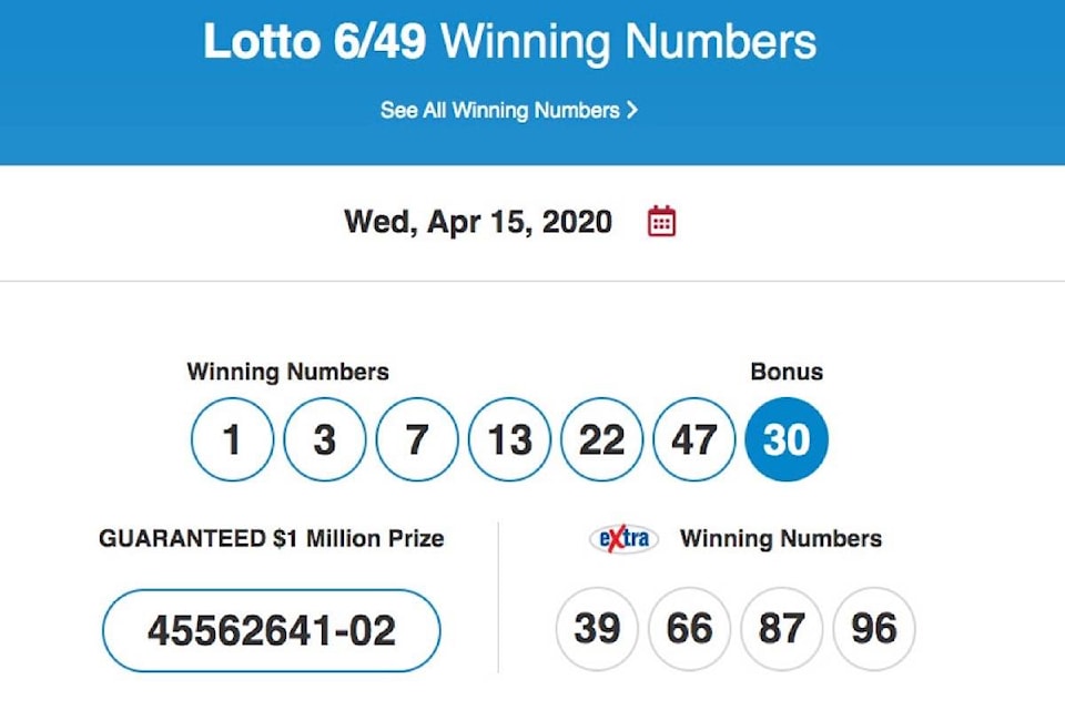 Surrey 6 49 ticket holder wins 16 million Cloverdale Reporter