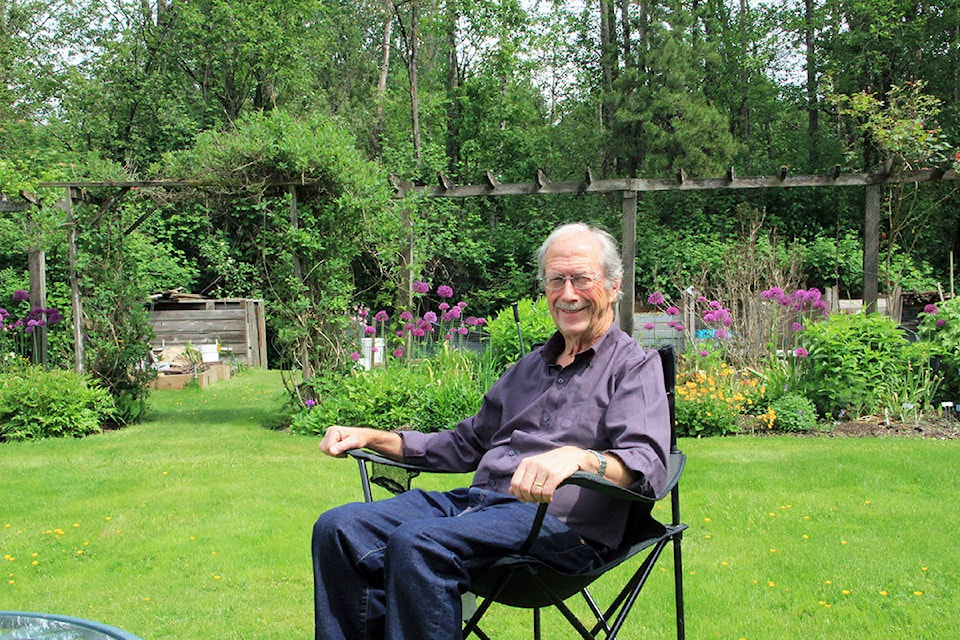 Alan Clegg sits down for a chat with the Cloverdale Reporter. (Photo: Malin Jordan)