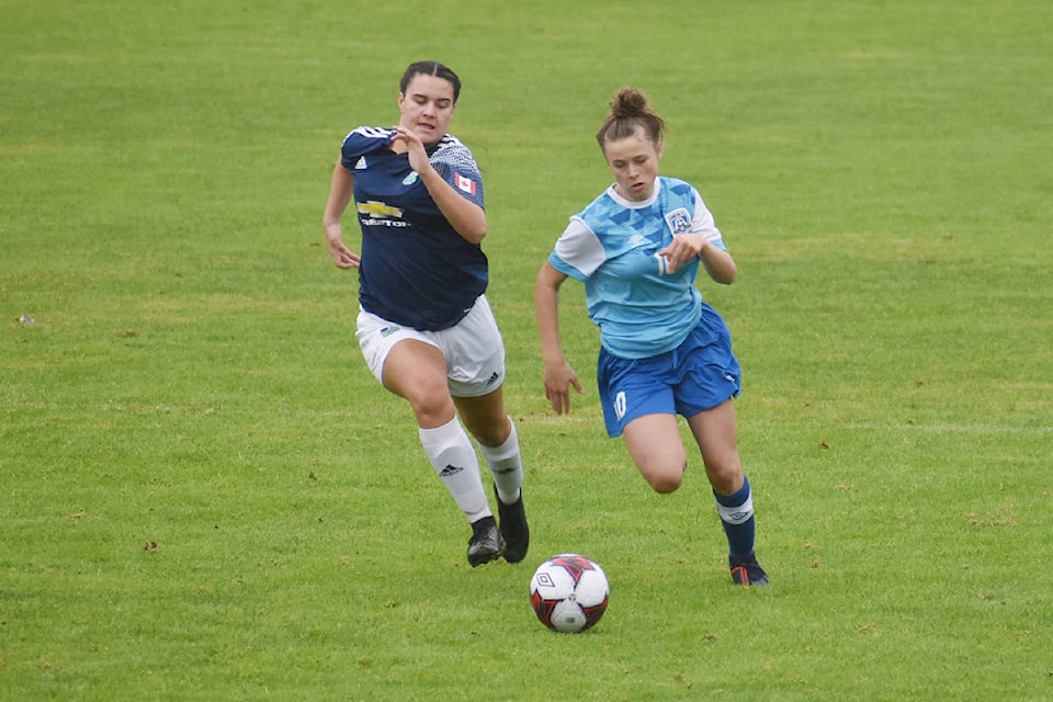 Coastal FC played against Fraser Valley Premier at South Surrey Athletic Park on Sunday. (Aaron Hinks photos)