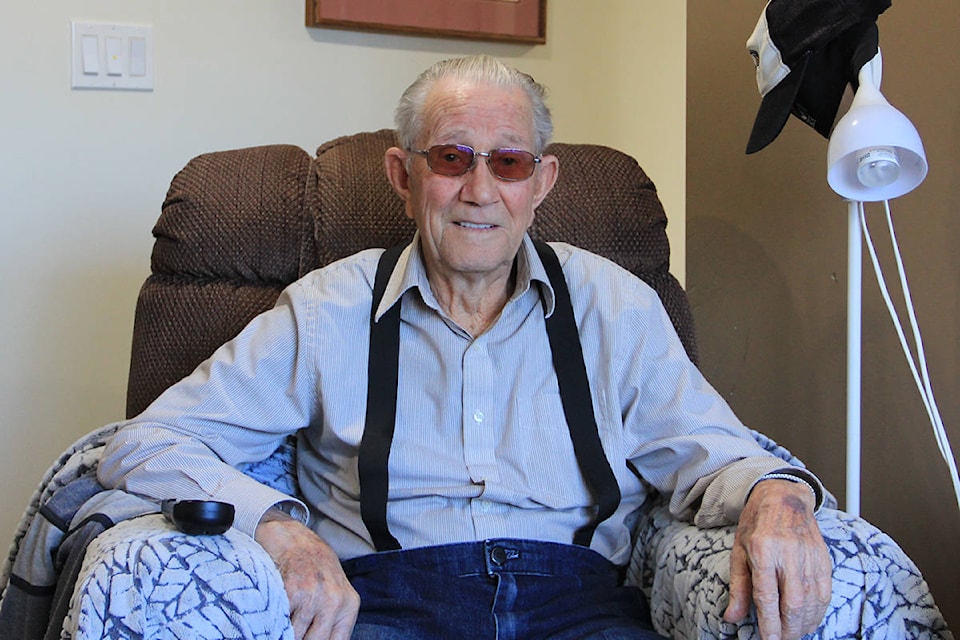 World War II veteran, and former POW, Hans Andersen is seen at his home in Maple Ridge Oct. 21, 2020. (Photo: Malin Jordan)