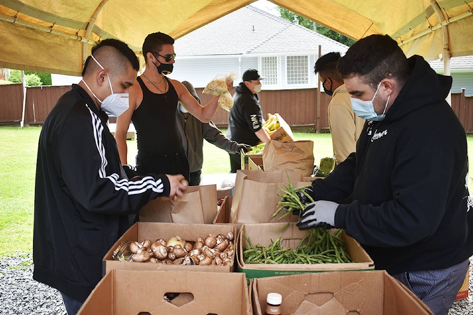 Every day of the week, residents of South Surrey’s Launching Pad sort and distribute food that otherwise would have ended up in the landfill. (Aaron Hinks photo)