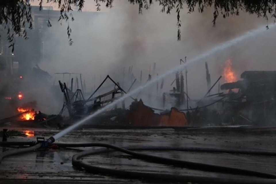 A Whalley church was destroyed by fire early Monday (July 19, 2021) morning. (Shane MacKichan photo)