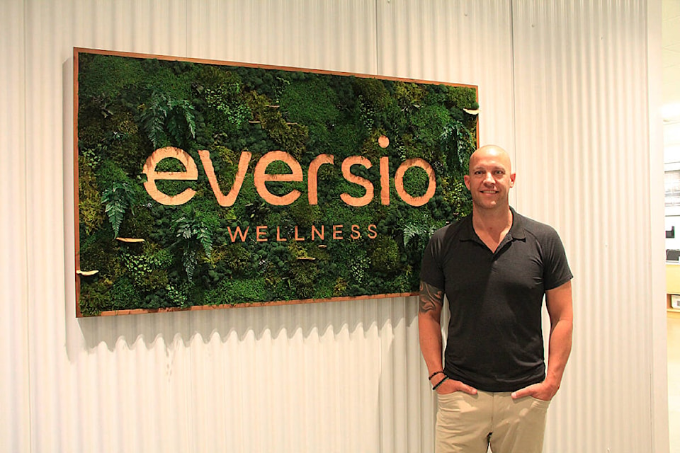 Craig Garden, CEO of Eversio Wellness, stands in his office in Surrey. Eversio has just submitted an application to Health Canada for a clinical trial using naturally produced psilocybin, the psychoactive ingredient in magic mushrooms. (Photo: Malin Jordan)