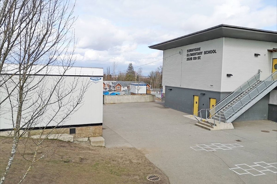 An addition of 10 classrooms at Sunnyside Elementary was expected to complete this month, but is being delayed. (Tracy Holmes photo)