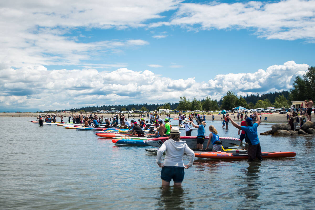 Hosted in Blackie Spit Park, Champion of the Crescent is B.C.s only annual charity stand-up paddle board event in support of youth mental health programs. Surrey Hospitals Foundation photo