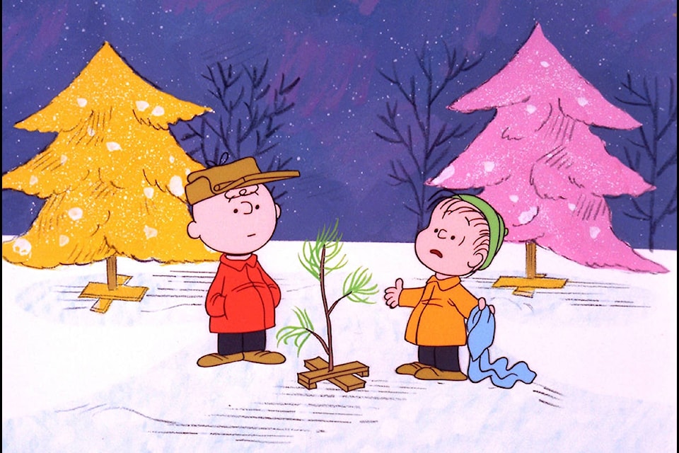 FILE – In this promotional image provided by ABC TV, Charlie Brown and Linus appear in a scene from “A Charlie Brown Christmas, which ABC will air Dec. 6 and Dec. 16 to commemorate the classic animated cartoon’s 40th anniversary. The animated special was created by late cartoonist Charles M. Schulz in 1965. (AP Photo/ABC, 1965 United Feature Syndicate Inc.,File)