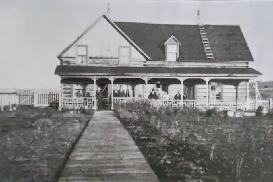 William Parker’s home at Big Lake near 150 Mile circa 1900. (Photo courtesy B.C. Provincial Archives)