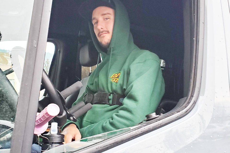 Brayden Methot in the drivers position of his specially-adapted van, which he can drive from his power chair using hand controls, despite a C4 spinal cord injury. (Monica Lamb-Yorski photo)