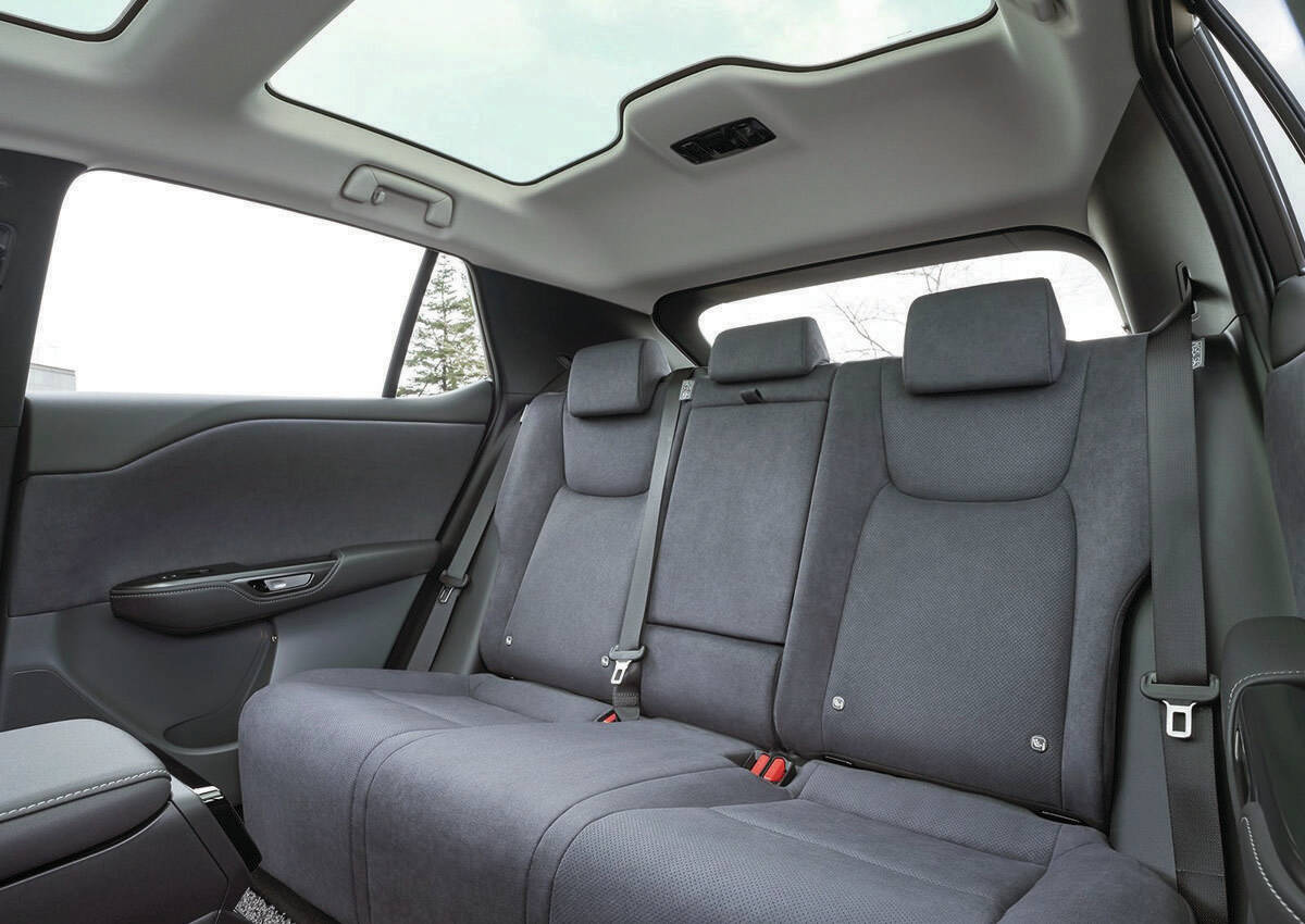 The midsize five-passenger RZ 450e leans heavily on the new Toyota bZ4X and the Subaru Solterra electric vehicles. All use the same Toyota eTNGA platform thats specifically designed for EVs. PHOTO: LEXUS