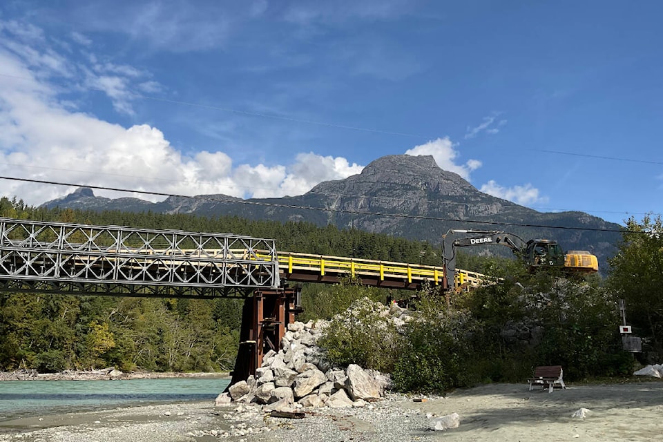 The last time the Bailey Bridge was repaired was in 2018. (Tom Hermance photo)