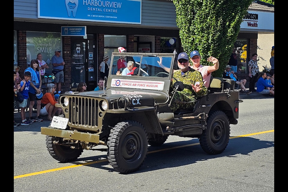 Comox Air Fore Museum jeep at Monday's parade.