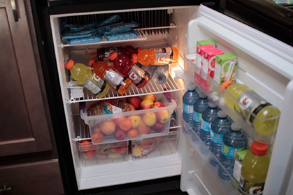 The van will have a stocked fridge with healthy food for people who need it. 
