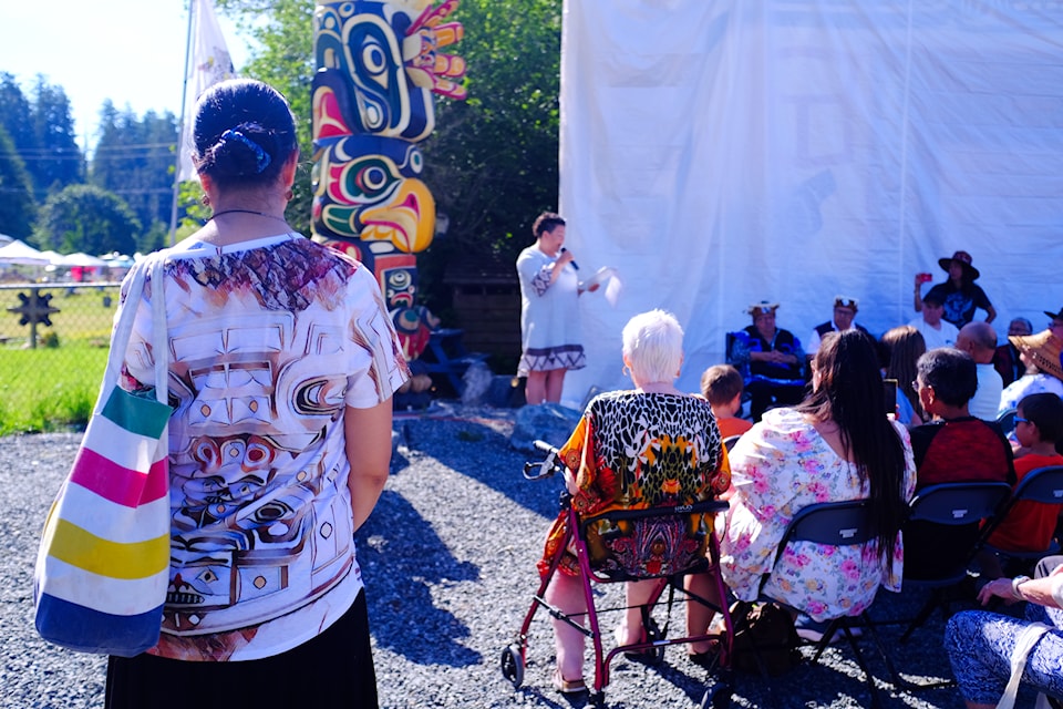 The Comox Valley celebrated National Indigenous Peoples Day in two events. The first one, starting at 9 a.m. was held at 3535 Bayside Rd. (Olivier Laurin / Comox Valley Record)