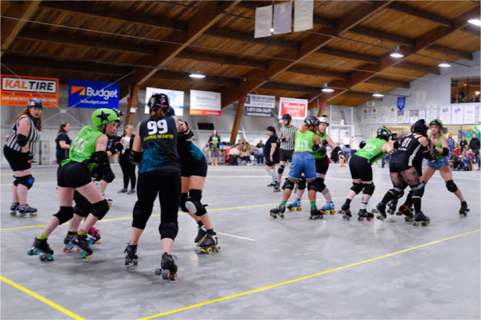 The North Island Roller Derby (NIRDS) hosted their inaugural home games on June 15 at the Comox Valley Curling Centre. One of the evening's numerous highlights was the home team’s exciting 135-to-115 win against Victoria’s Margarita Villains.