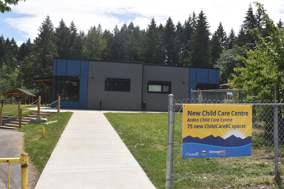 The Arden Child Care Centre is one of two new child care centres opening on SD 71 school grounds. There is also one opening at Glacier View Elementary. The centres will have 75 spaces each. Photo by Terry Farrell/Comox Valley Record