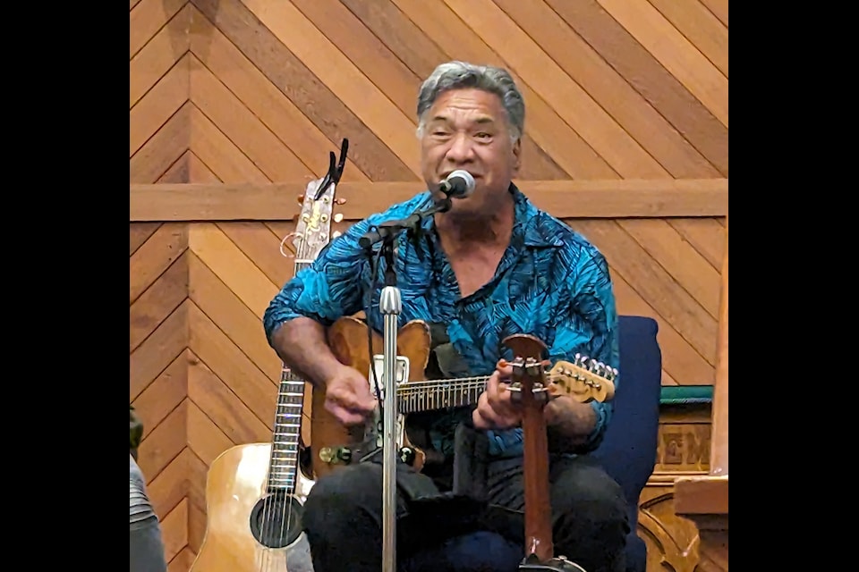 Anela Kahiamoe playing.
