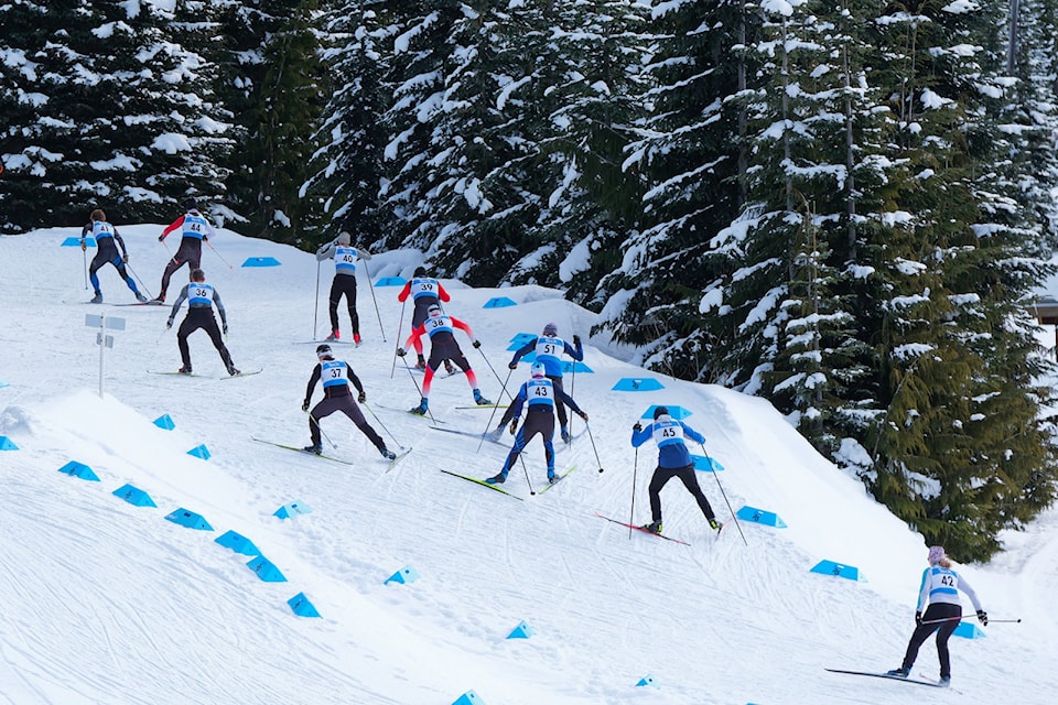 Members of the Strathcona Nordic Ski Club youth race teams have participated in races across the province this season, travelling to Vernon, Rossland, Revelstoke, Kimberley and Prince George