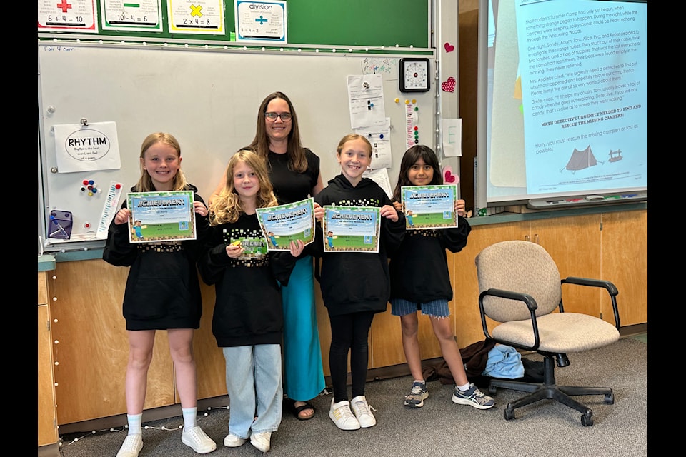 Primary First place with teacher Katherine Roberts