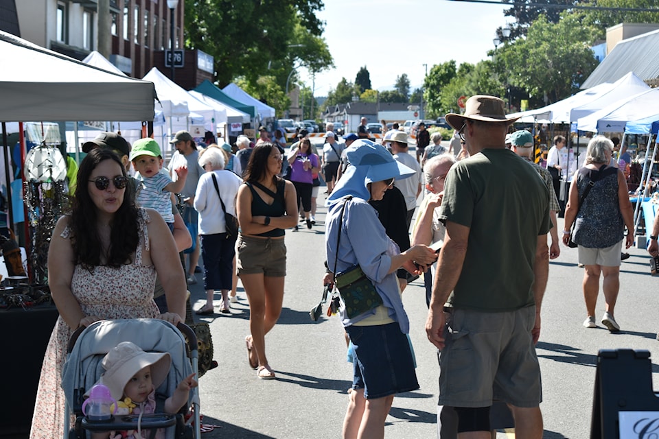 Fifth Street in downtown Courtenay was filled with shoppers July 19 for the annual Market Day.