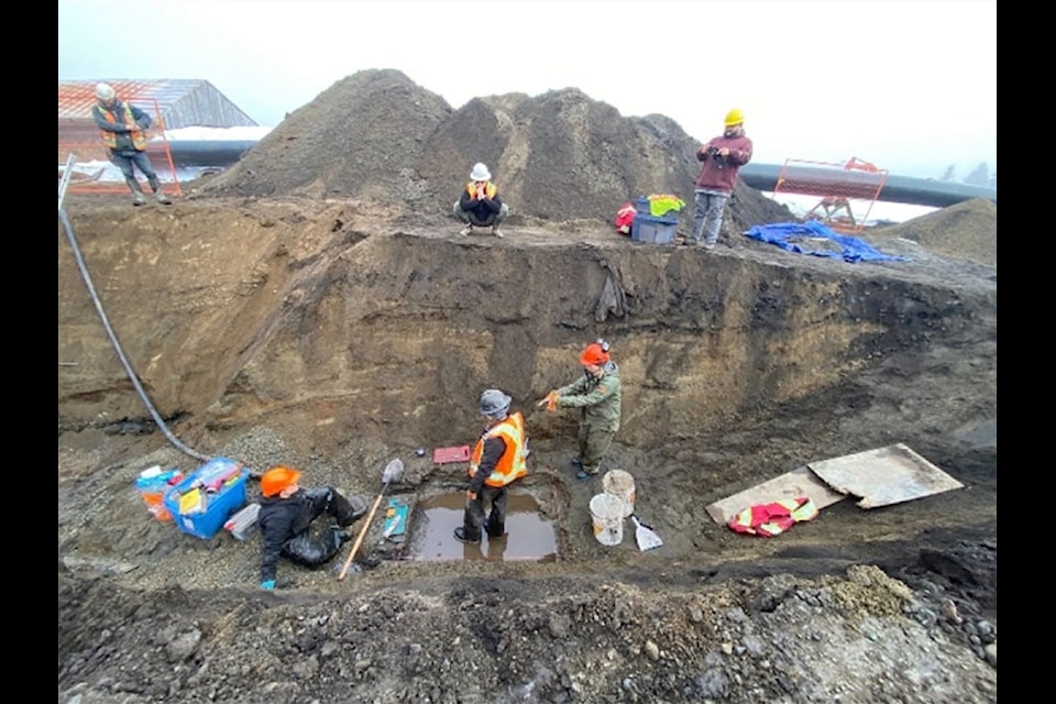 March 2025 KFN and Baseline Archaeology excavations at Farmview Road in Courtenay, B.C.