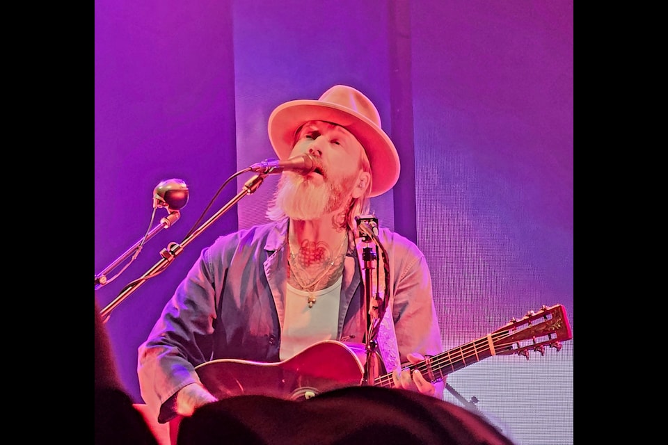 Dallas Green of City and Colour performs at Rogers Arena in Vancouver, Feb. 2014.