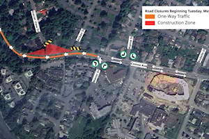 Glacier View Drive, Aitken Street to be closed for sewer conveyance construction