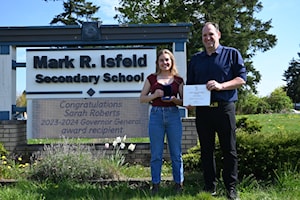 SD71 recognizes Isfeld student for receiving Governor General's Academic Medal