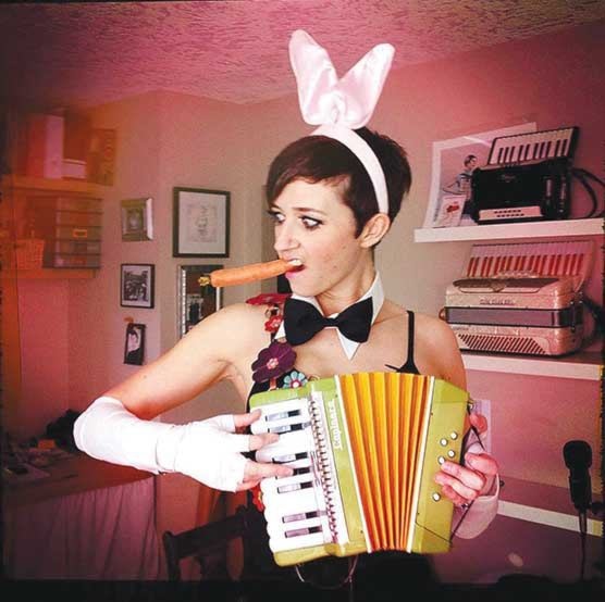 "Do you have a special talent to share like this accordion playing bunny?"