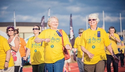 Survivor lap from the 2014 Relay for Life, photo courtesy of VIP Studio