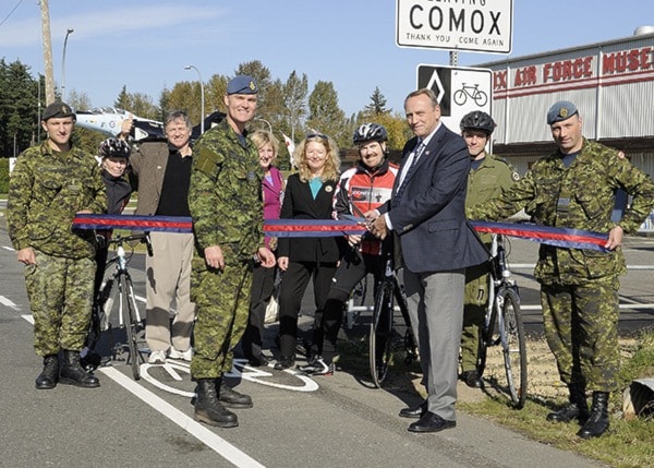 Opening of Bike lane Military Row and Ryan Road