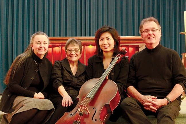 Left to Right Maureen Bedford, Danielle Shepherd, Helena Jung and Oliver Clarke