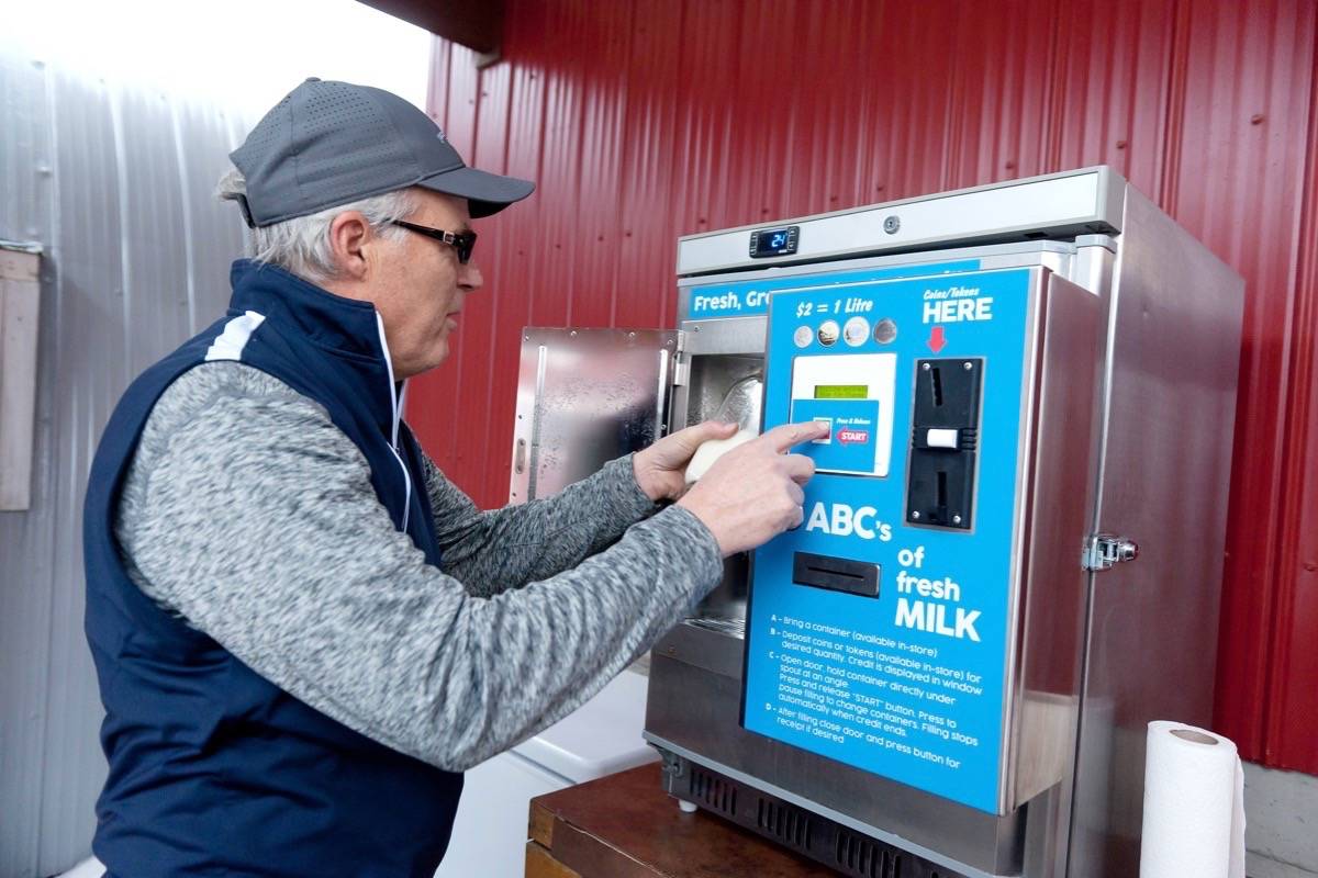 Vancouver Island farm makes hay with B.C.’s first milk dispenser