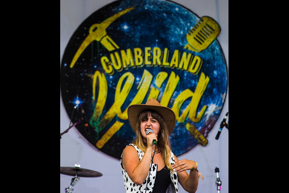 Cumberland local Jozy performs during Cumberland Wild in Cumberland Village on Aug. 17, 2019. Marissa Tiel/ Campbell River Mirror