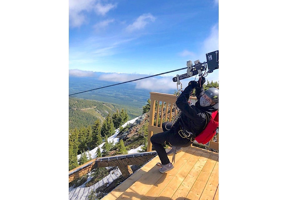 Mt. Washington opened a zip line in July. Photo courtesy Mt. Washington