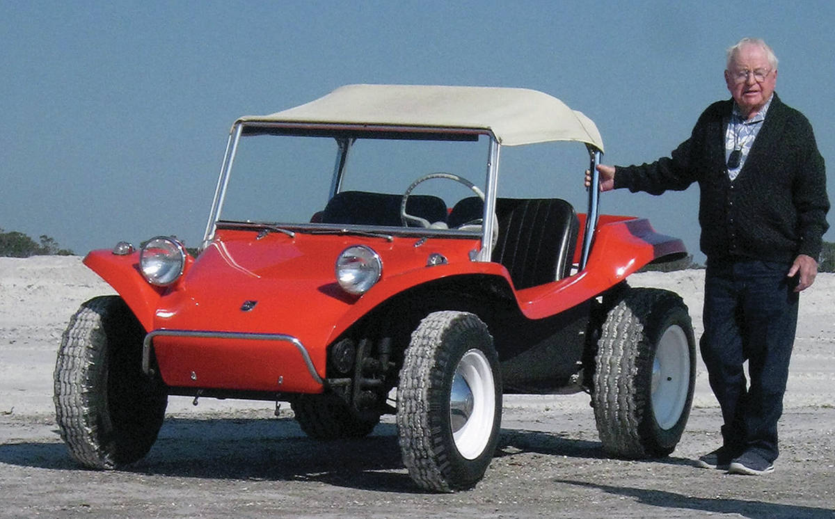 Bruce Meyers, now 94, used the framework of the Volkswagen Beetle to create the Manx buggy. The company has been sold to another that wants to build new Manx vehicles. PHOTO: VOLKSWAGEN