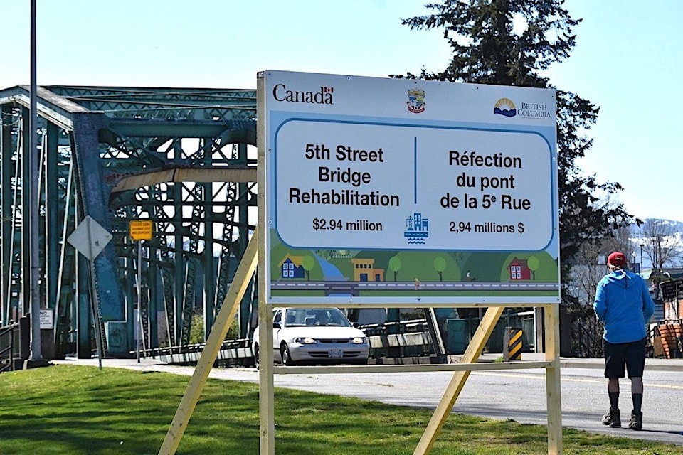 The 5th Street Bridge Project, which began April 14, is expected to take 6 months to complete. Scott Stanfield photo