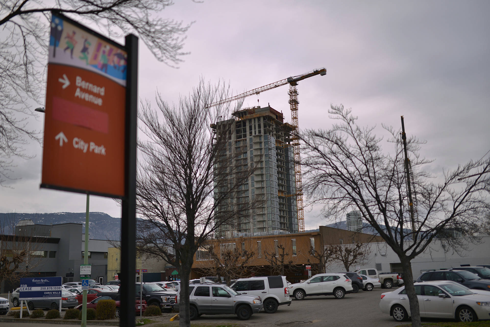 The Brooklyn building pictured while under construction in March 2021. (Phil McLachlan/Capital News file)