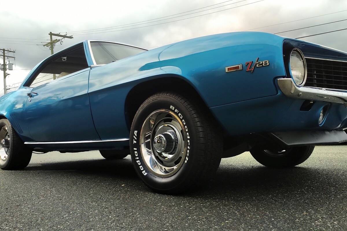 A 1969 Camaro Z/28 features Webb Motorworks e-Crate and canEV electric powertrain components. (canEV photo)