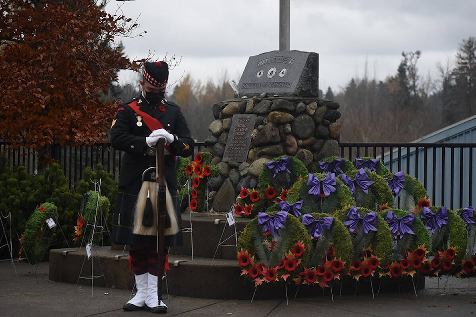 2021 Courtenay Remembrance Day Ceremony. Photo by Terry Farrell