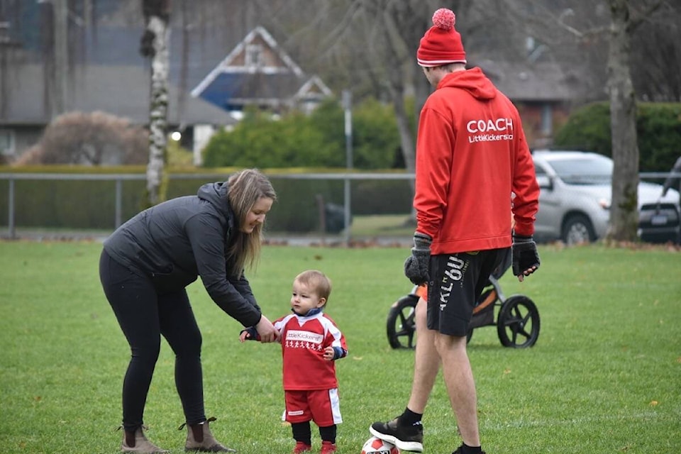 The Little Kickers soccer program started Sunday, Nov. 21 at Woodcote Park in Courtenay. Scott Stanfield photos