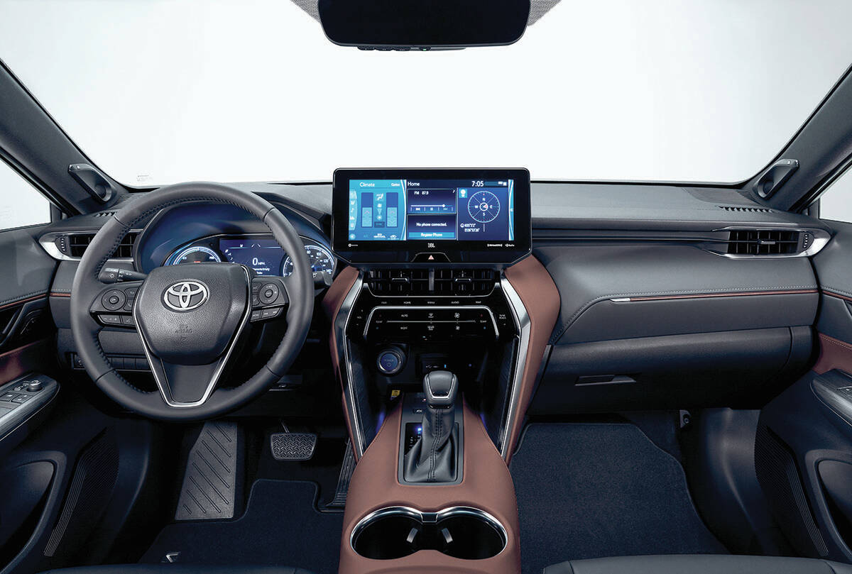 ItÂ’s clear that the focus is on the centre console with a screen thatÂ’s perched high up the driverÂ’s field of vision. A downside might be that itÂ’s perched high in the driverÂ’s field of vision. PHOTO: TOYOTA