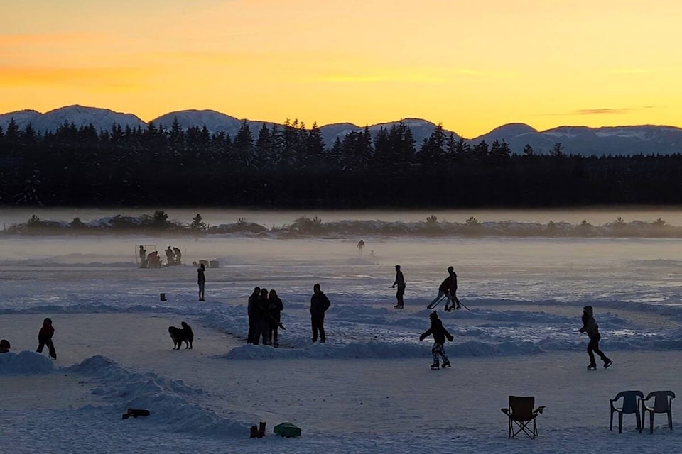 Tracy Kobus snapped some beautiful photos Dec. 31 at the Knight Road skating ponds in Comox.