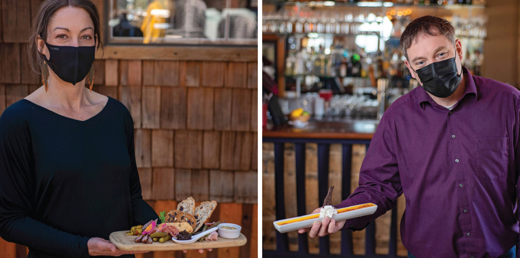 Dine Around Comox Valley returns Jan. 20 to Feb. 10, with a full menu of local favourites, including Locals (left) and MartineÂ’s (right).
