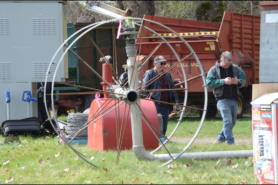 The Comox Valley Farmers Institute held their farm equipment auction during the afternoon on Saturday. Photo by Mike Chouinard